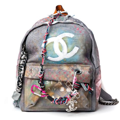 chanel graffiti backpack review|authentic Chanel backpack.